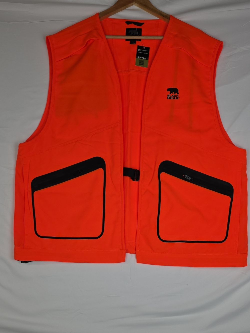 Black Bear High-Visibility Orange Utility Vest L-XL
